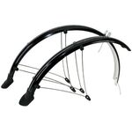 Крылья металлопластик M-Wave 26"х60мм, с усами, черные 5-386104 , изображение  - НаВелосипеде.рф