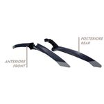 Крылья набор BELLELLI ZIP , цвет черный/серый, 16г, 01ZIPR002SET, изображение  - НаВелосипеде.рф