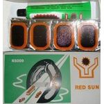 Аптечка велосипедная Vinca заплатки диаметром 75*50мм, 12 шт., клей, RS12, изображение  - НаВелосипеде.рф