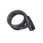 Велосипедный замок Vinca Sport, тросовый, на ключ, с защитой от влаги, 15 х 1500мм, черный, VS 577 (1), изображение  - НаВелосипеде.рф