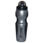 Фляга HORSTвысококачественный пластик 0,75л с крышкой серебристо-черная 9-159000, изображение  - НаВелосипеде.рф