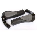 Ручки-рога(мини) для велосипеда CLARK`S алюм. короткие эргон. съемные/резина-гель 135мм эргон. 3-331 , изображение  - НаВелосипеде.рф