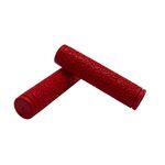 Грипсы велосипедные VELO VLG-992-1, закрытый конец, 140мм, красные, VLG-992-1, изображение  - НаВелосипеде.рф