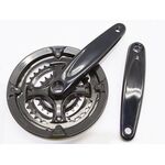 Система шатунов велосипедная LASCO, под квадрат 22/32/44Тх170мм, 118мм , линия цепи 47,5мм,  3CF1343SP, изображение  - НаВелосипеде.рф