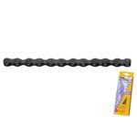 Цепь велосипедная TAYA, аналог KMC Z410, 1 скорость, 1/2"x1/8", 112L, с соеденительным звеном, 410B, изображение  - НаВелосипеде.рф