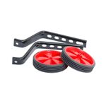 Приставные колеса Horst на 12-20", с крепежом, балансирные, пластиковые, 110мм, красные, 00-170501, изображение  - НаВелосипеде.рф