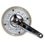 Система шатунов велосипедная MIGHTY 21-24 скорости алюминий/сталь 26/38/48 170мм 5-350313 , изображение  - НаВелосипеде.рф