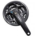 Система шатунов велосипедная Shimano Altus, M311, 175мм, каретка Квадрат, 42/32/22T, AFCM311E222CL, изображение  - НаВелосипеде.рф