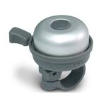 Звонок велосипедный YWS, диаметр 40мм, алюминий/пластик, серебристый с серым, YWS-611A, изображение  - НаВелосипеде.рф