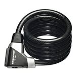 Велосипедный замок TRELOCK SK 480, тросовый, на ключ,1500 х 14мм, черный, ZK 432, изображение  - НаВелосипеде.рф