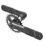Система шатунов Rotor Hawk Crank Arms Black 170mm, C02-098-19010-0, изображение  - НаВелосипеде.рф