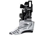 Переключатель передний SHIMANO Deore, на упор, для 2x10, универсальная тяга, черный, IFDM618D6, изображение  - НаВелосипеде.рф