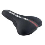 Седло велосипедное SELLE AERO, 275x170мм, с воздушной подушкой для MTB, черное, FCS-9802-1, изображение  - НаВелосипеде.рф