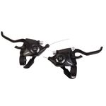 Шифтеры SHUNFENG, с тормозными ручками под 2-3 пальца, 3+7 скоростей, EF-SL370, изображение  - НаВелосипеде.рф