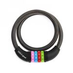 Велосипедный замок Vinca Sport, тросовый, кодовый, 12 х 650мм, черный, 101.427 black, изображение  - НаВелосипеде.рф