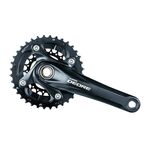 Система шатунов велосипедная SHIMANO Deore, M617, 175мм, интегрированный вал, 36/22T, без каретки, черный, EFCM617EX62L, изображение  - НаВелосипеде.рф