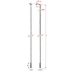 Спица Rodi Round Galvanized, черный, без ниппеля, 2,0X288 мм, 7RC0X20288, изображение  - НаВелосипеде.рф