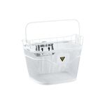 Велокорзина Topeak Basket Front (W/ FIXER 3E), на руль, White, TB2011-W, изображение  - НаВелосипеде.рф