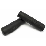 Грипсы велосипедные VELO VLG-387, анатомические, Kraton, с закрытым концом, 125мм, чёрные, VLG-387, изображение  - НаВелосипеде.рф