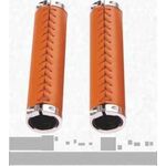 Грипсы велосипедные Kivi, Leather Hand sew, светло коричневый, B-006, изображение  - НаВелосипеде.рф