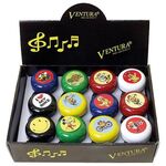 Звонок велосипедный VENTURA, сталь, детский, с рисунком, цвета в ассортименте, 5-420113, изображение  - НаВелосипеде.рф