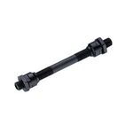 Ось передней втулки TBS, под эксцентрик, с конусами, контргайками М9X108, полая, CH-26, изображение  - НаВелосипеде.рф