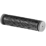 Грипсы велосипедные VELO VLG-386, 125мм, Kraton, чёрно-серые, VLG-386, изображение  - НаВелосипеде.рф