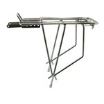 Багажник для велосипеда TBS 26", сталь, с боковыми дугами, с пружиной, хромированный, NTB17398, изображение  - НаВелосипеде.рф