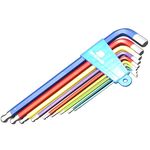 Шестигранники BIKE HAND, 9 ключей, цветные, YC-623-9C, изображение  - НаВелосипеде.рф