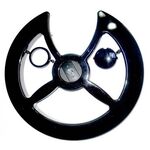 Защита системы SUNNY WHEEL SW-719, 42/44Т c креплением под полую каретку, пластик, черная, 6-180657, изображение  - НаВелосипеде.рф