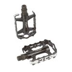 Педали велосипедные WELLGO алюминий LU-C27G ось Cr-Mo литые облегчённые 270 г черные 6-14127 , изображение  - НаВелосипеде.рф