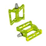 Педали WELLGO BMX/Downhill B150 широкие ось Cr-Mo, 380 г зеленые, 6-150150, изображение  - НаВелосипеде.рф