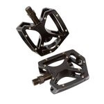 Педали велосипедные M-Wave алюминиевые литые широкие со сменными шипами,  резьба 1/2" черные 5-311333 , изображение  - НаВелосипеде.рф