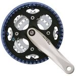 Система шатунов велосипедная Shimano Alivio, M410, 175мм, Квадрат, 42/32/22T, EFCM410E222XNS, изображение  - НаВелосипеде.рф
