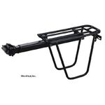 Велобагажник Ostand CD-28QR c подседельными с дугами, алюминий, до 10кг, для штыря, черный, 6-128, изображение  - НаВелосипеде.рф