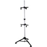 Стенд/держатель BIKEHAND вело YC-98 вертикальный, на треноге для 2-х вело сталь серебрянный, 6-14098, изображение  - НаВелосипеде.рф