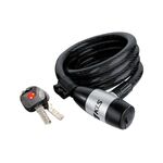 Велосипедный замок KELLYS Recoil, тросовый, на ключ, с креплением, 5,6 х 12 х 1800 мм, ключ с подсветкой, NKE92863, изображение  - НаВелосипеде.рф