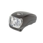 Фара M-WAVE 5 диодов повышенной яркости/3 функции оптические линзы с батареями черная 5-220957 , изображение  - НаВелосипеде.рф