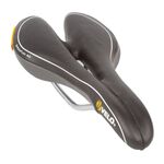 Седло велосипедное VELO PLUSH AIRCHANNEL COMP, спорт, 275х130мм, 300 г, черное, 5-250188, изображение  - НаВелосипеде.рф