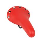 Седло велосипедное VENTURA RIVET, универсальное, 278х153 мм, ретро-дизайн, красное, 5-251043, изображение  - НаВелосипеде.рф