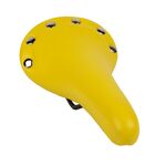 Седло универсальное VENTURA, 278х153мм, ретро-дизайн "под кожу" с 6 заклепками, желтое, 5-251046, изображение  - НаВелосипеде.рф