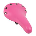 Седло  VENTURA RIVET, универсальное, 278х153 мм, ретро-дизайн, розовое,  5-251048, изображение  - НаВелосипеде.рф