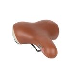 Седло велосипедное VELO VL-6142, комфорт, эластомерное, 262х198 мм, коричневое, 6-156142, изображение  - НаВелосипеде.рф