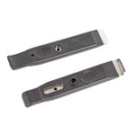 Лопатки бортировочные BIKEHAND YC-3128P, пластиковые со стальным сердечником 2шт., черные, 6-153128, изображение  - НаВелосипеде.рф