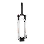 Вилка велосипедная RST SLOPE 26"х28,6, 80 мм,  воздушно-масляная, ось 15 мм, D, белая, 1-0081, изображение  - НаВелосипеде.рф