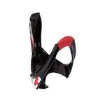 Флягодержатель Elite Cannibal, черный глянец, красный рисунок, EL0121709, изображение  - НаВелосипеде.рф