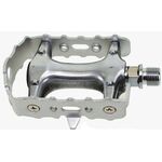 Педали велосипедные M-Wave алюминиевые серебристые 5-311024 , изображение  - НаВелосипеде.рф