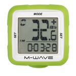 Велокомпьютер M-WAVE, 14 функций, беспроводной, зеленый, 5-244716 , изображение  - НаВелосипеде.рф
