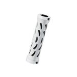 Грипсы велосипедные PROPALM, 128мм, с 2 грипстопами, с заглушками, полые, белые, HY-724EP, изображение  - НаВелосипеде.рф