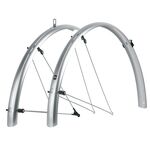 Крылья велосипедные SKS BLUEMELS SHINY 28" 42, silver, 10105, изображение  - НаВелосипеде.рф